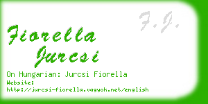 fiorella jurcsi business card